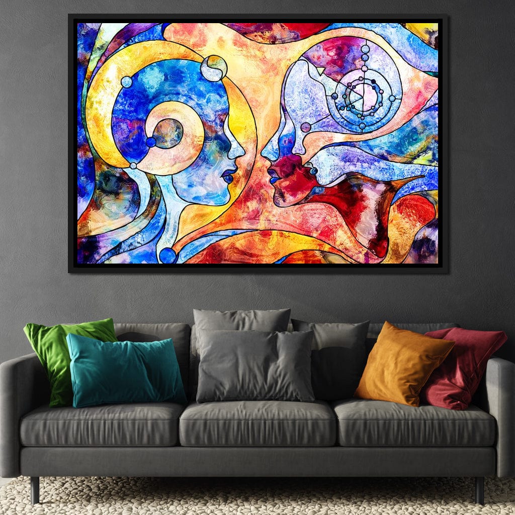 Face to Face Canvas Wall Art