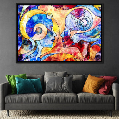 Face to Face Canvas Wall Art