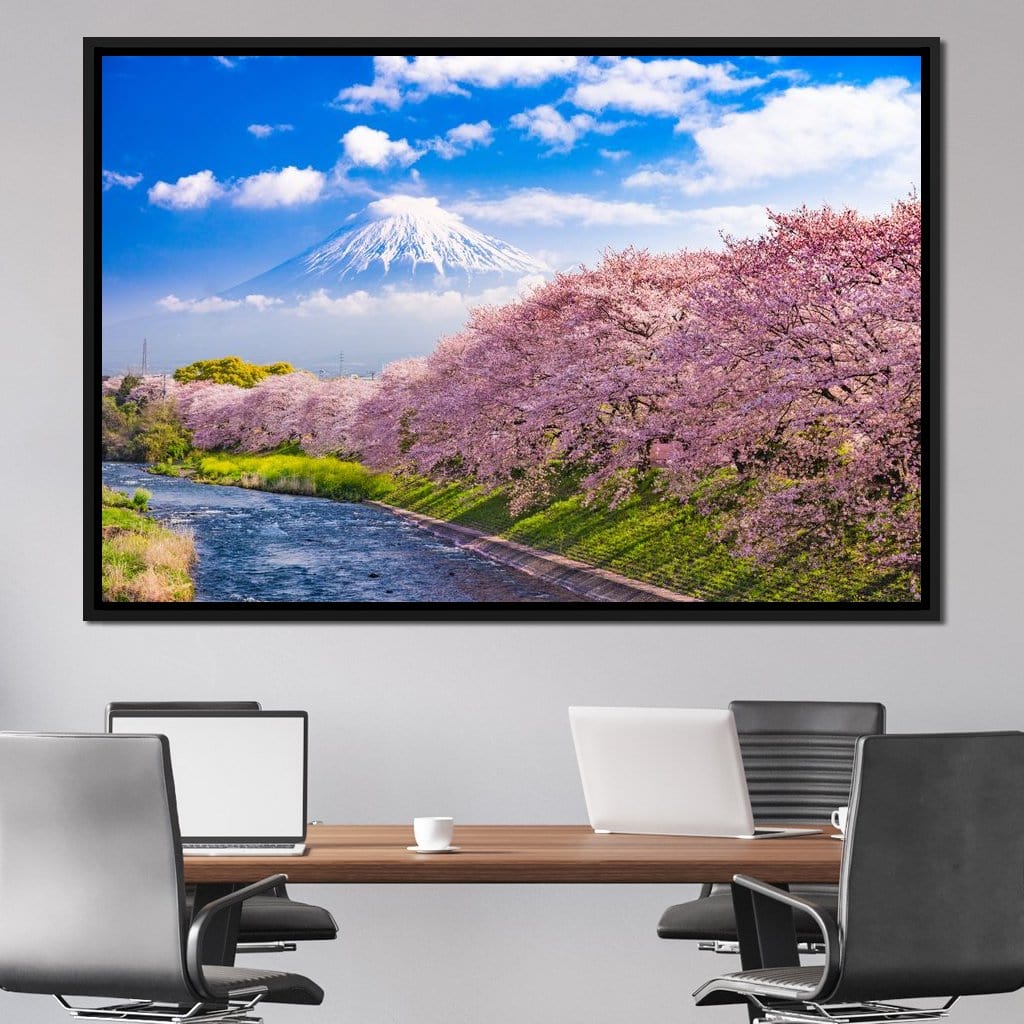 Cherry Blossoms in Japan Canvas Wall Art
