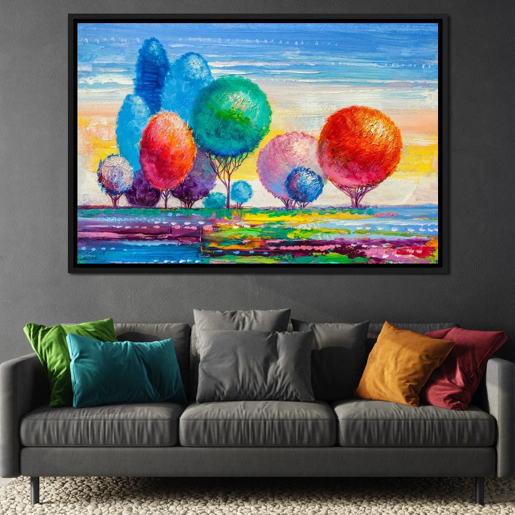 Autumn Fantasy Forest Canvas Wall Art