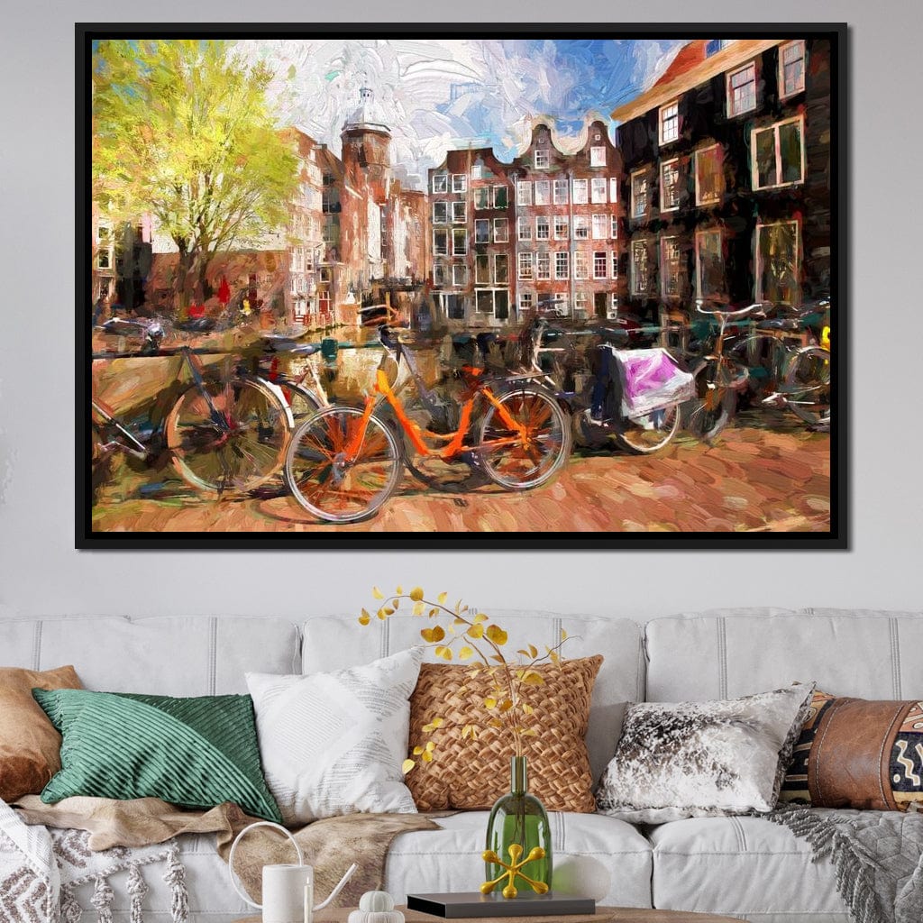 Amsterdam City Canvas Wall Art