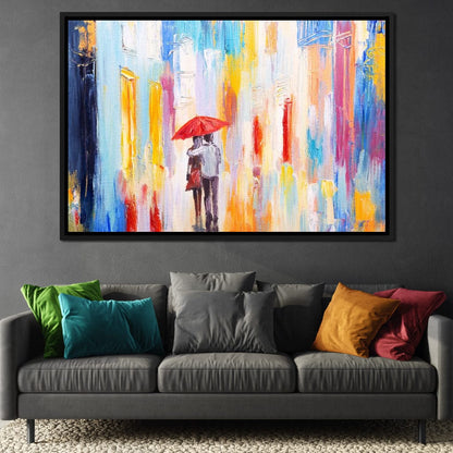 Romantic Rain Canvas Wall Art