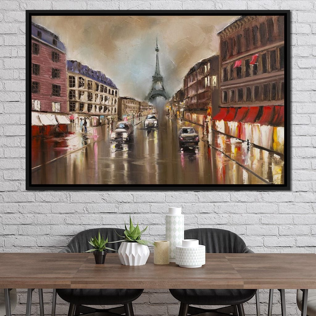 French Avenue Canvas Wall Art