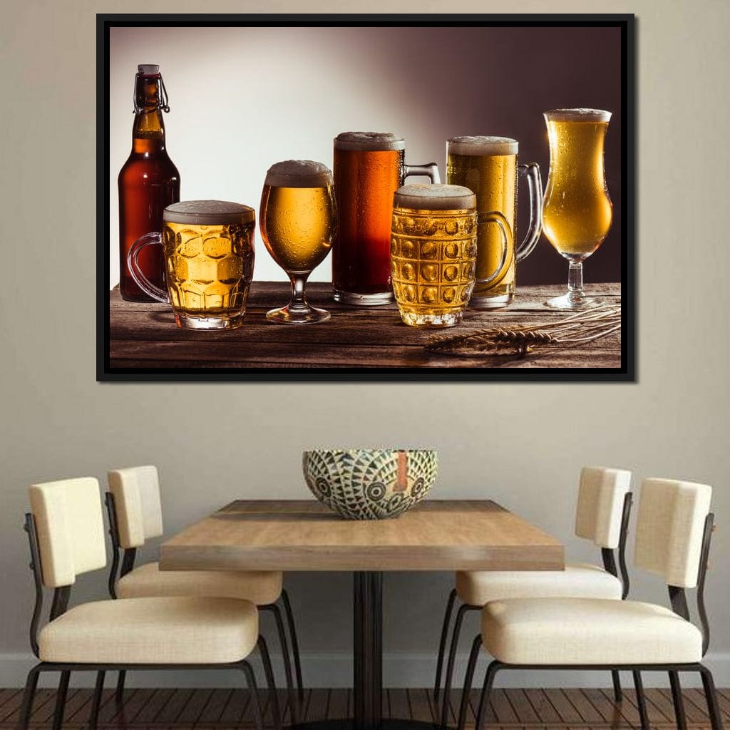 Beer Types Canvas Wall Art
