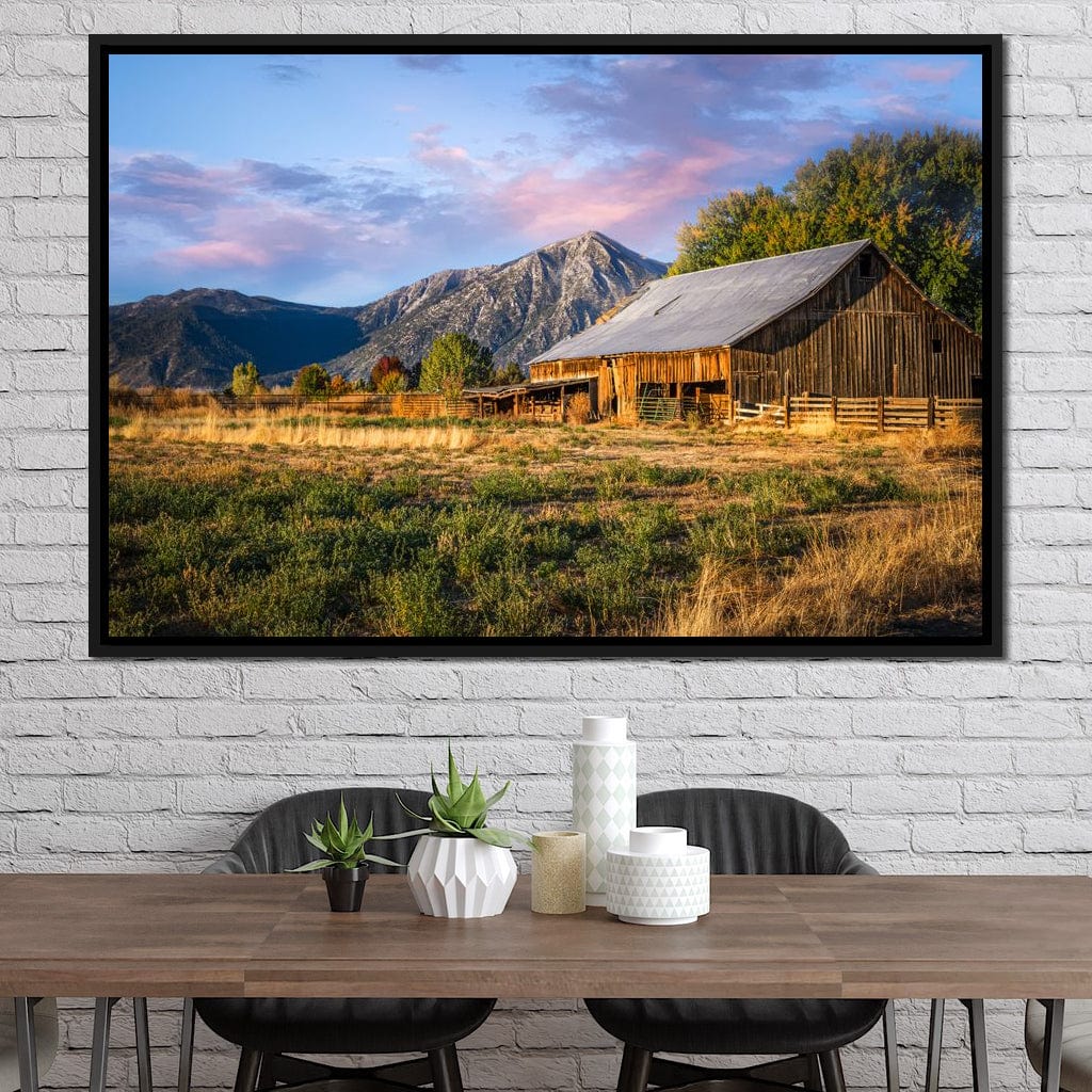 Sunrise at the Ranch Canvas Wall Art