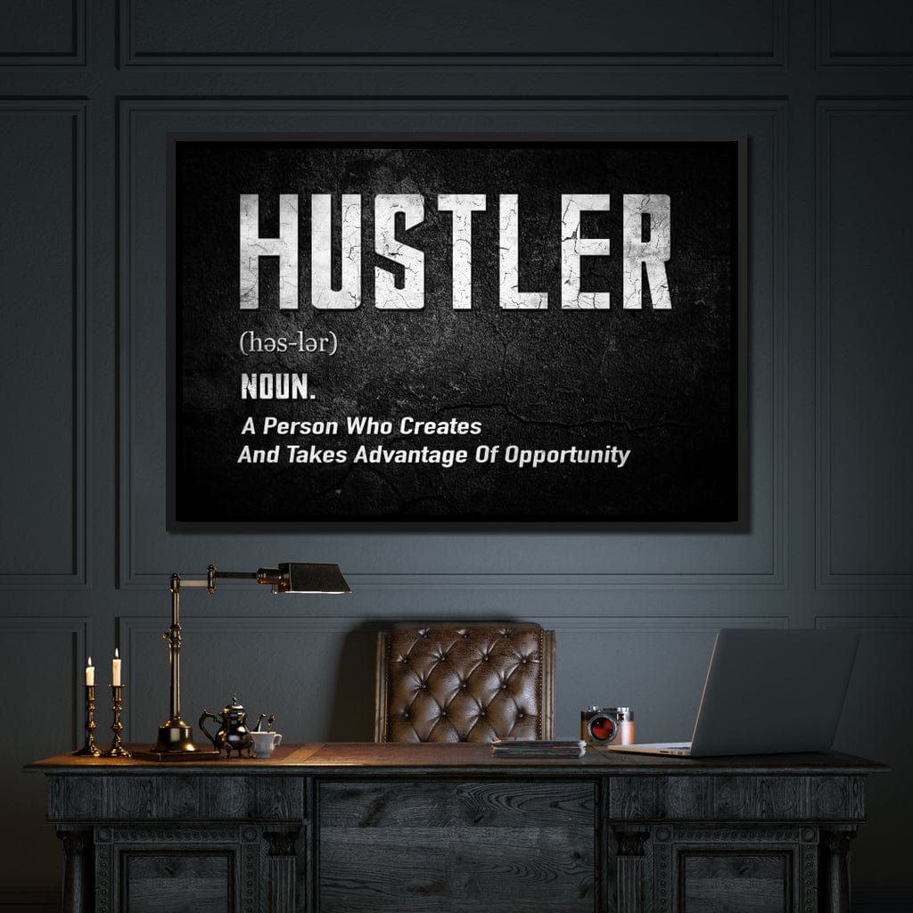 Hustle Canvas Wall Art