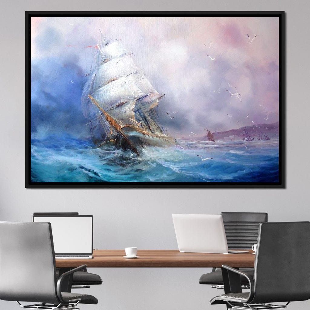 Trading Ship Canvas Wall Art