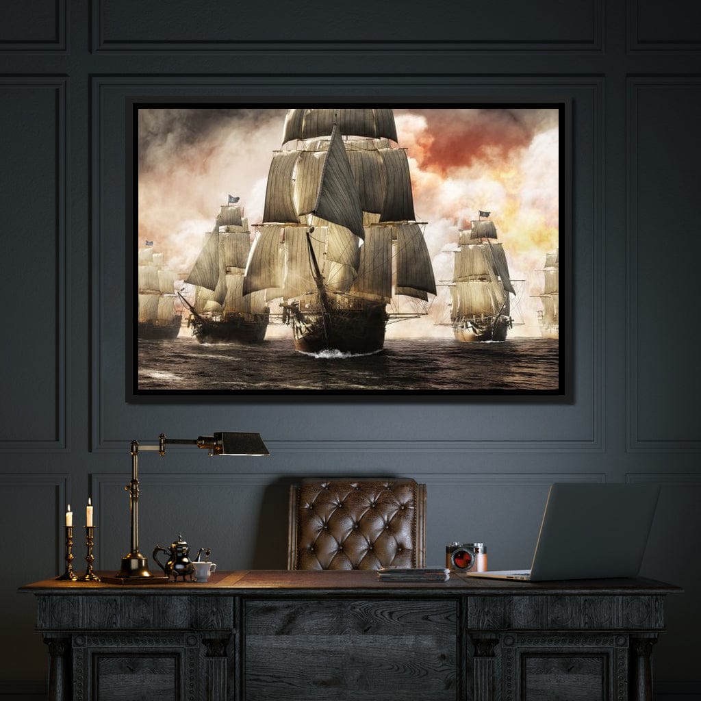 Pirate Fleet Canvas Wall Art