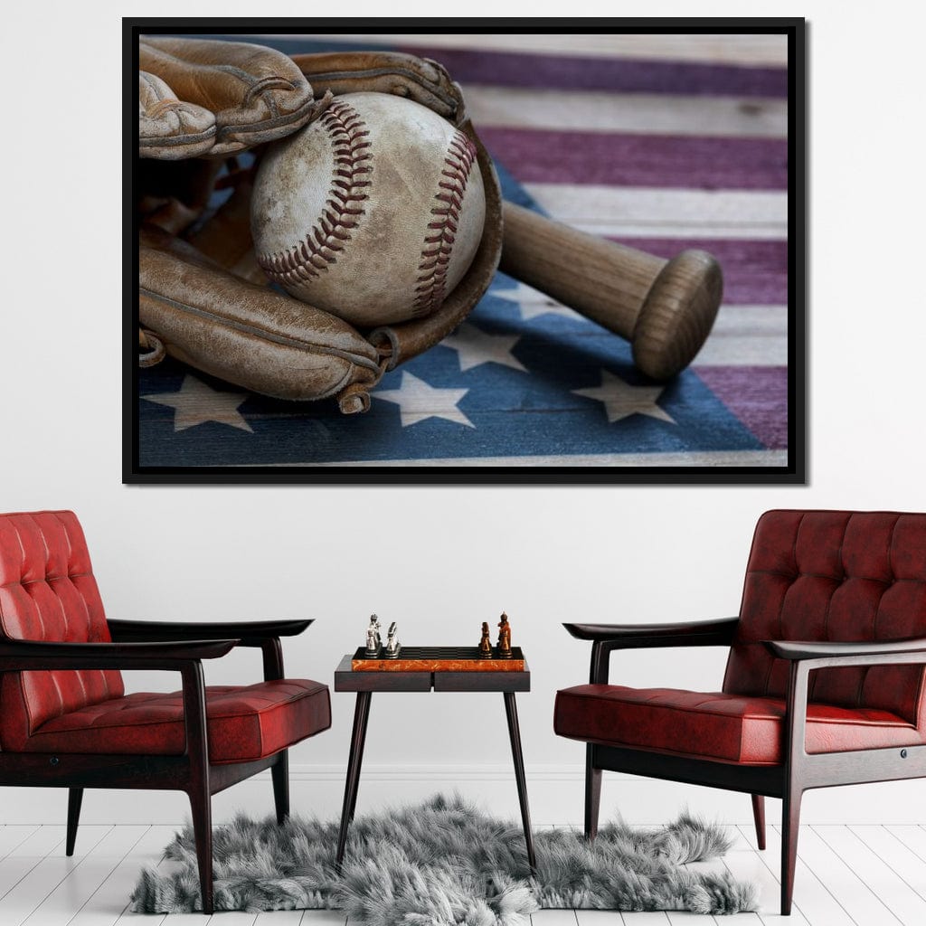 Baseball Nation Canvas Wall Art