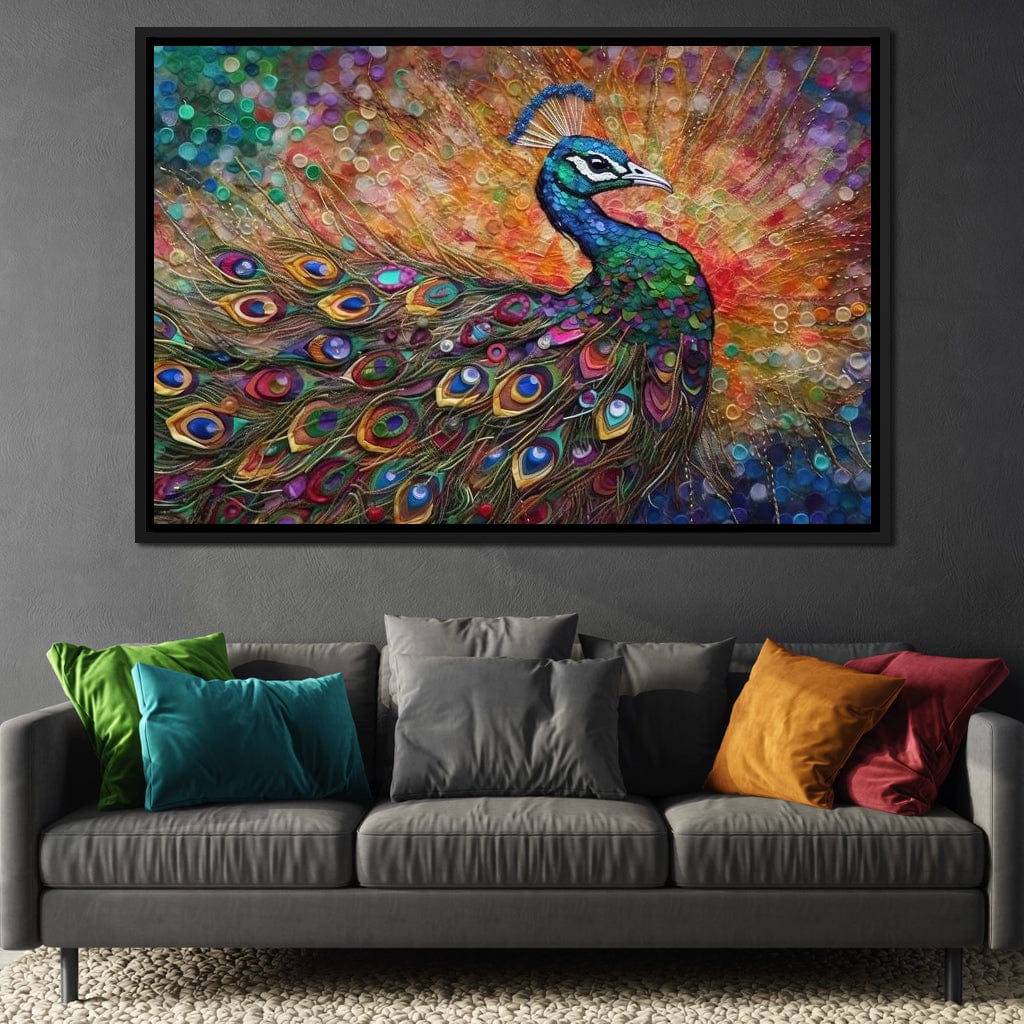 Peacock Fantasy Canvas Wall Art