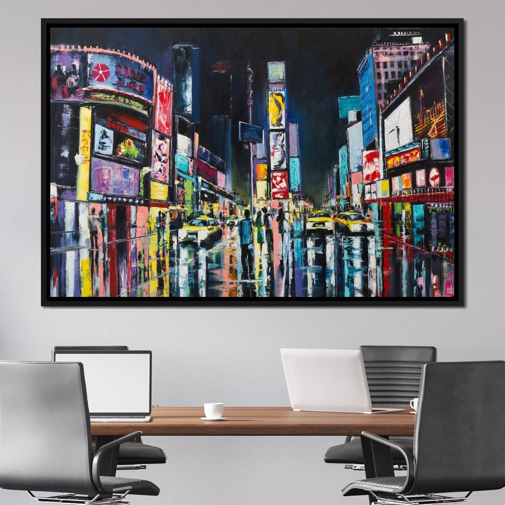 Busy Avenue Canvas Wall Art