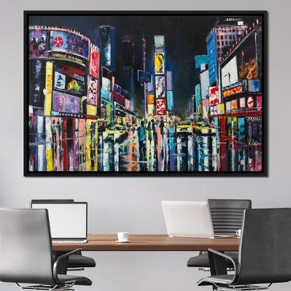 Busy Avenue Canvas Wall Art