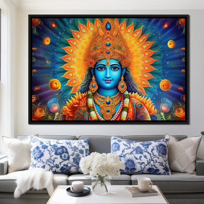 Vishnu's Aura Canvas Wall Art