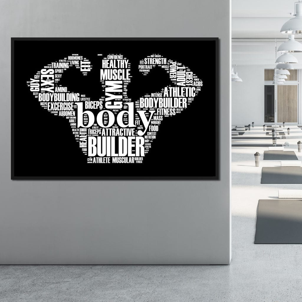 Body Builder Canvas Wall Art
