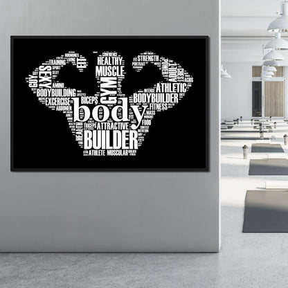 Body Builder Canvas Wall Art