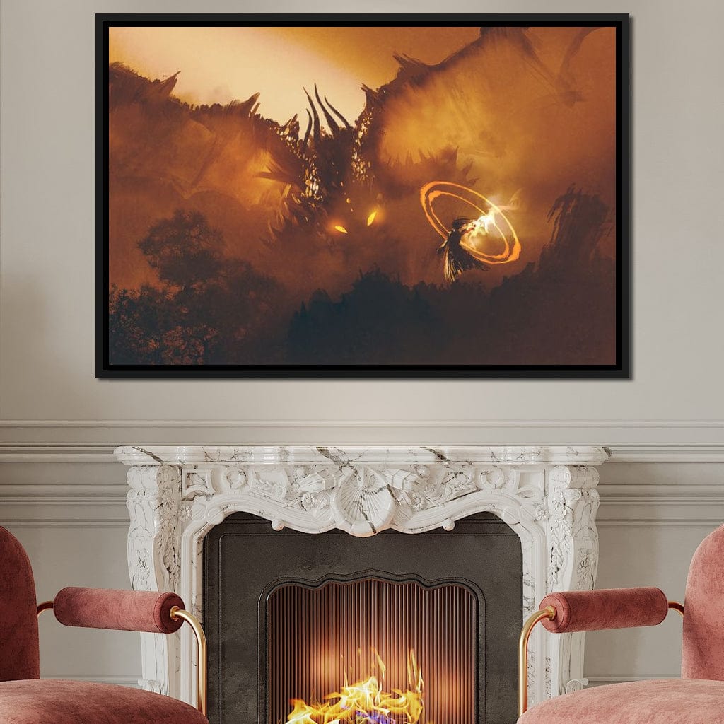 Epic Clash Canvas Wall Art