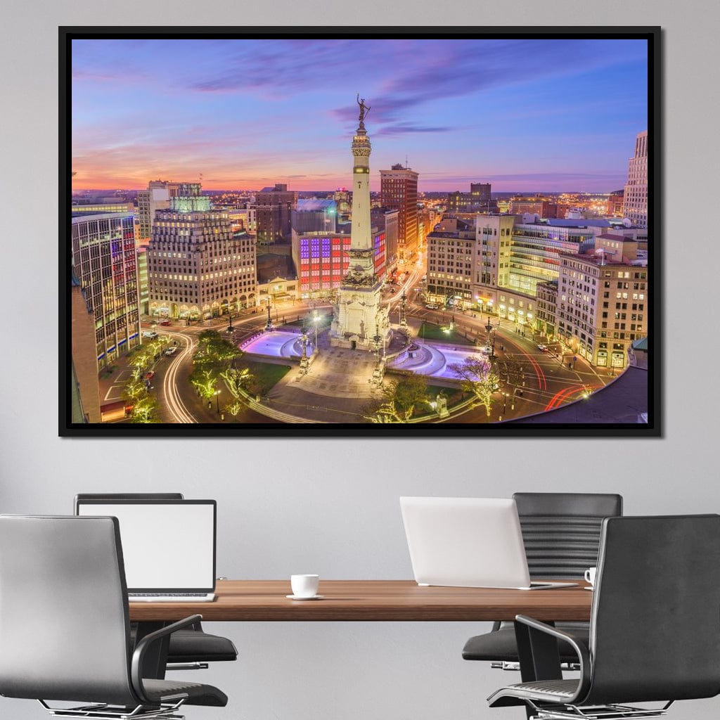 Indianapolis Skyline Canvas Wall Art