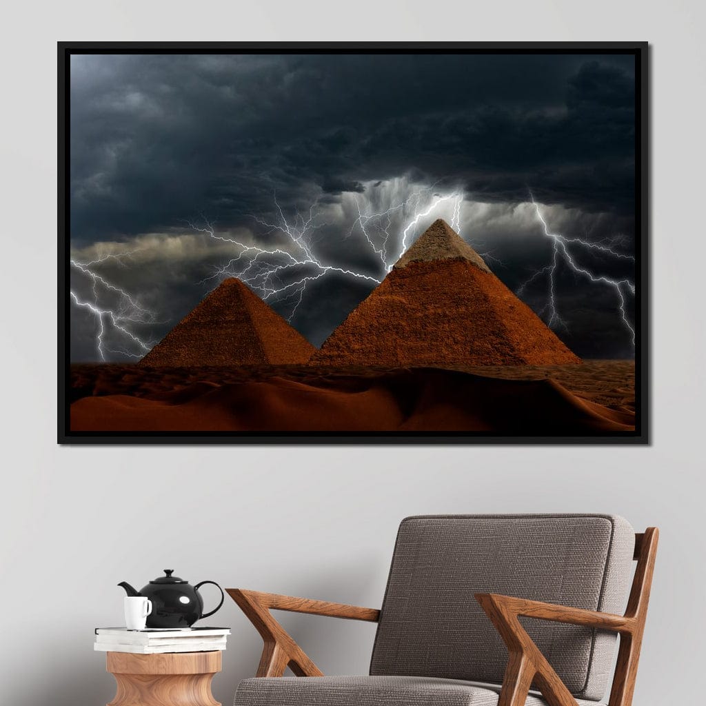 Pyramids of Giza Canvas Wall Art