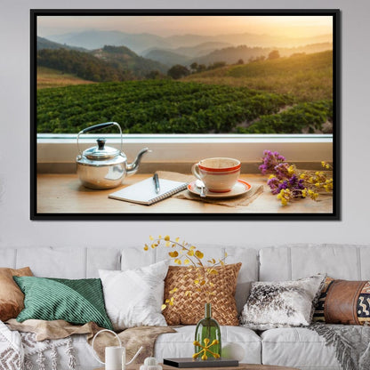 Coffee with a View Canvas Wall Art