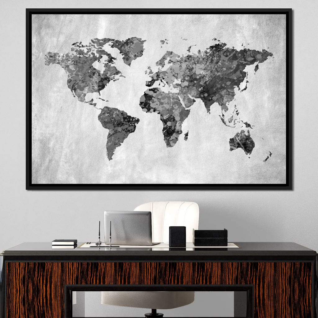 World Map 9 - Mateo Canvas Wall Art