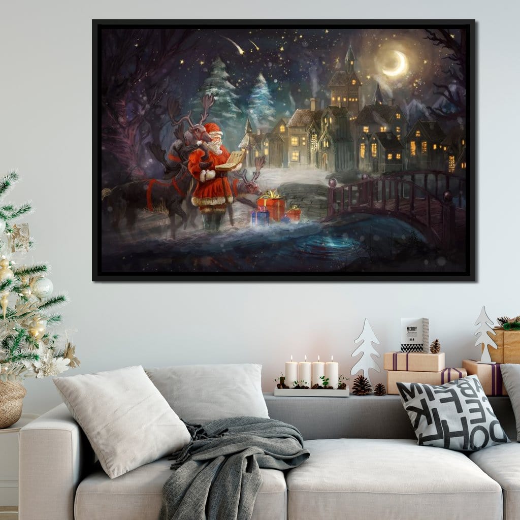 Santa Claus Canvas Wall Art