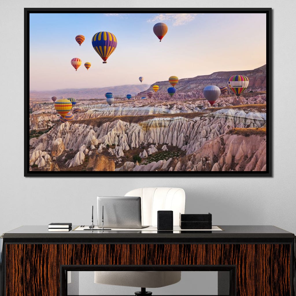 Hot Air Balloons over Cappadocia Canvas Wall Art