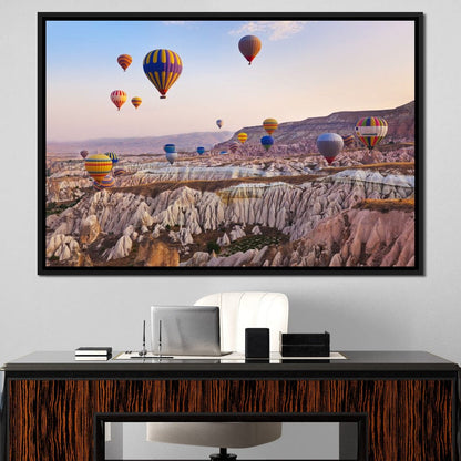 Hot Air Balloons over Cappadocia Canvas Wall Art