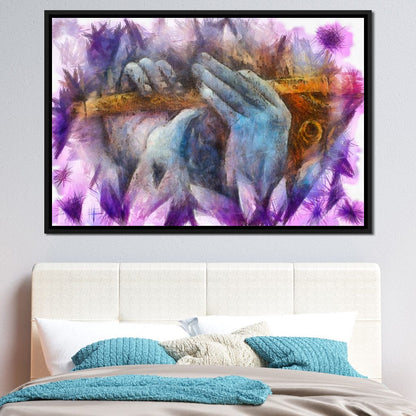 Krishna Playing the Flute Canvas Wall Art