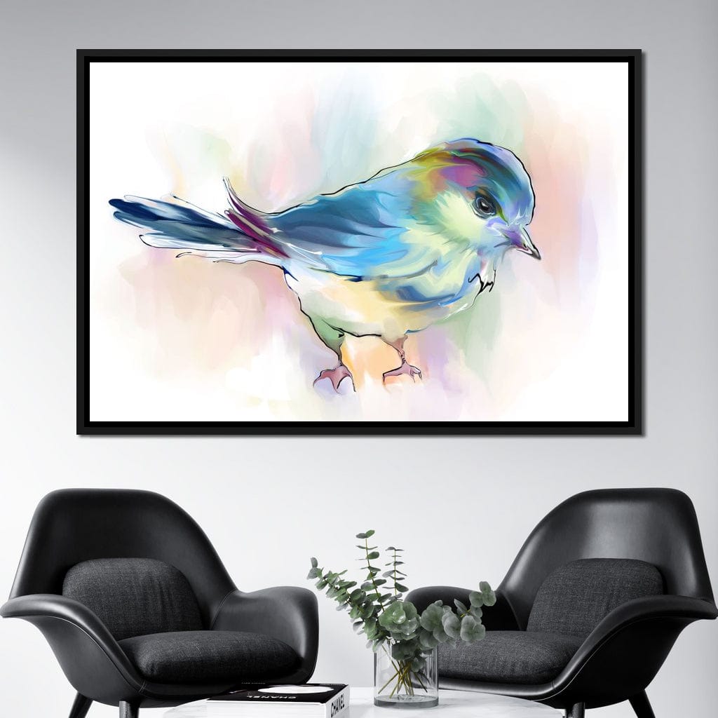 Watercolor Bird Canvas Wall Art