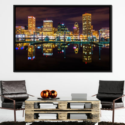 Baltimore Skyline Canvas Wall Art