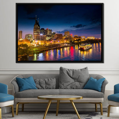 Nashville Skyline Canvas Wall Art