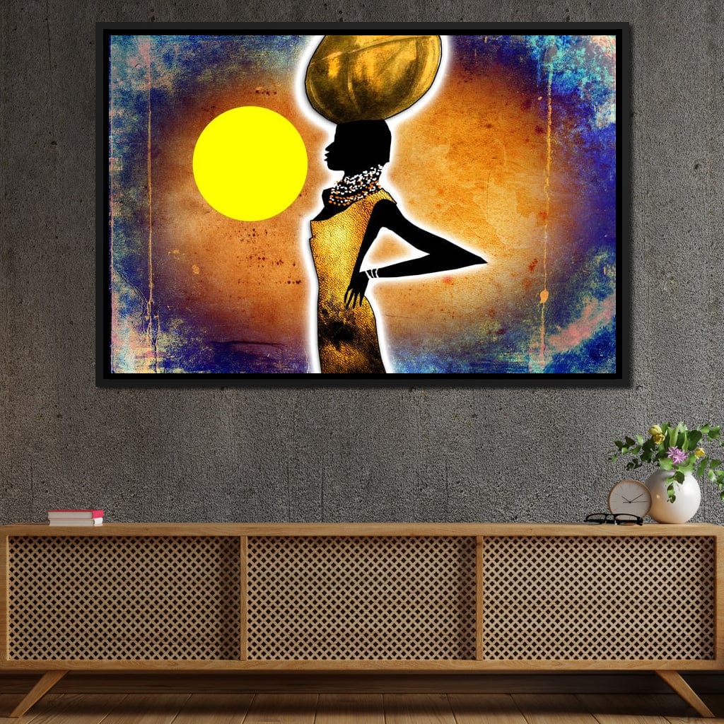 African Woman Canvas Wall Art