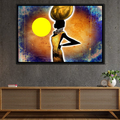 African Woman Canvas Wall Art