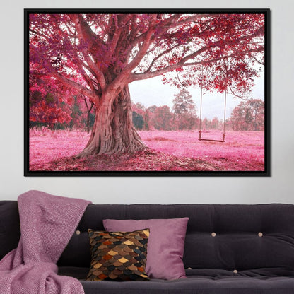 Romantic Cherry Blossom Canvas Wall Art