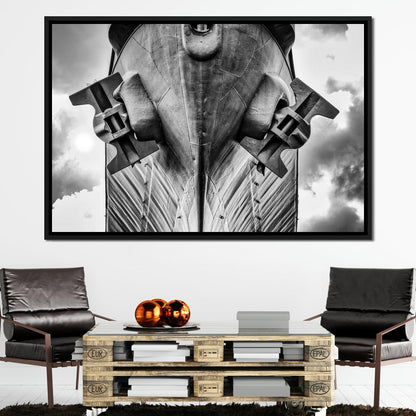 WWII Battleship Canvas Wall Art