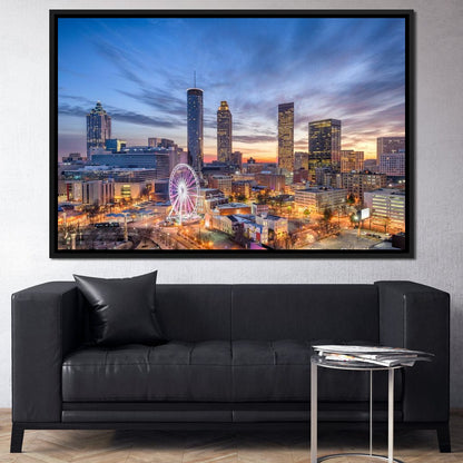 Atlanta Skyline Canvas Wall Art