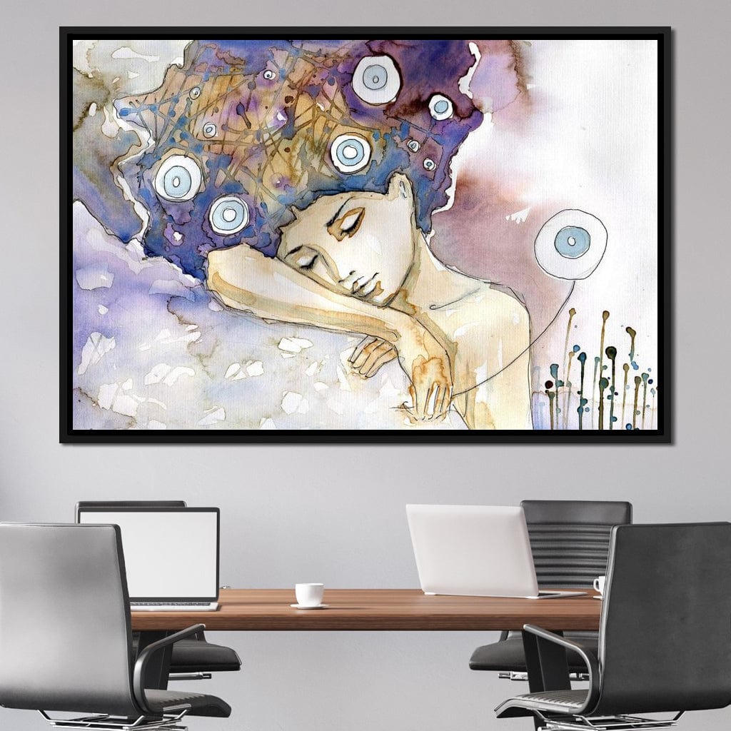 Lost in her Dreams Canvas Wall Art
