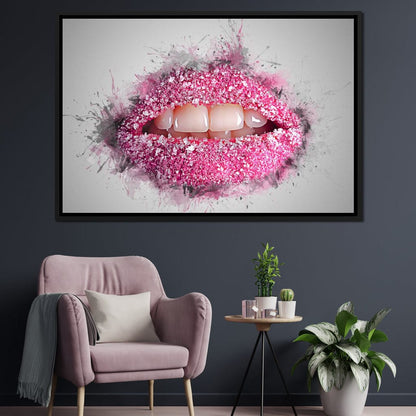 Sugar Lips Canvas Wall Art