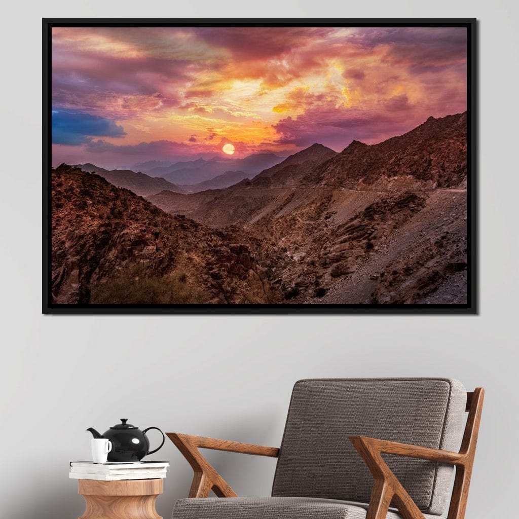 Desert Mountains Canvas Wall Art