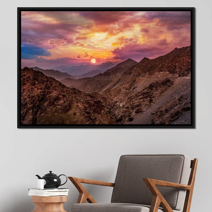 Desert Mountains Canvas Wall Art