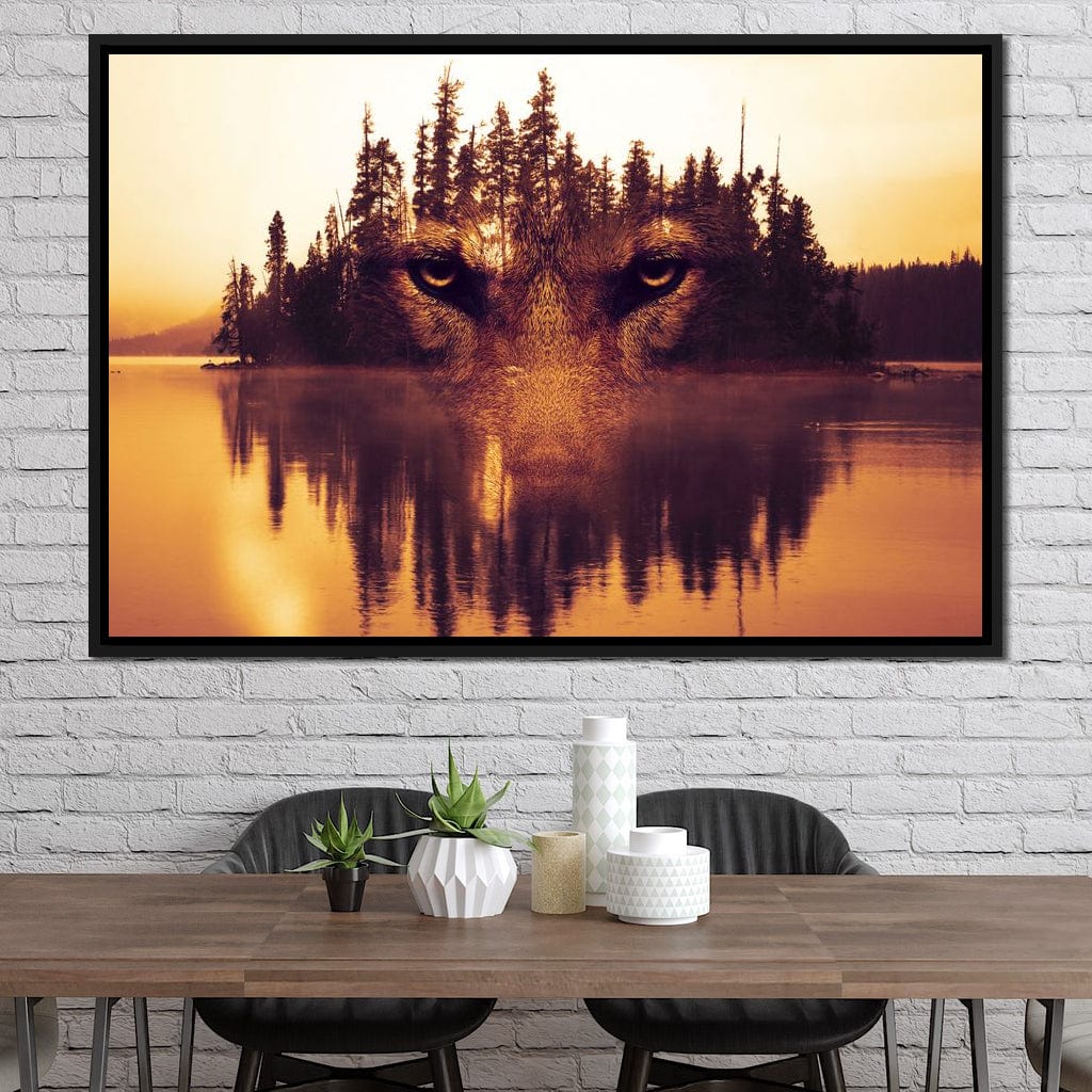 Lurking in the Woods Canvas Wall Art