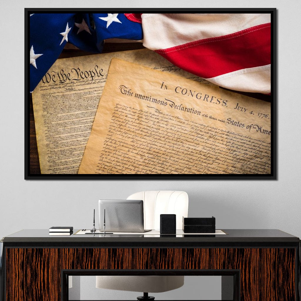 July 4th, 1776 Canvas Wall Art