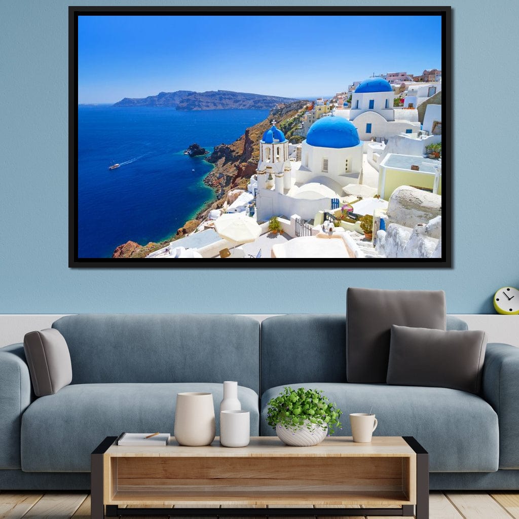 Santorini Canvas Wall Art