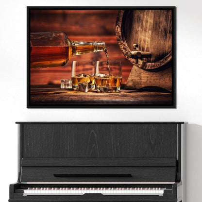 Whiskey Night Canvas Wall Art