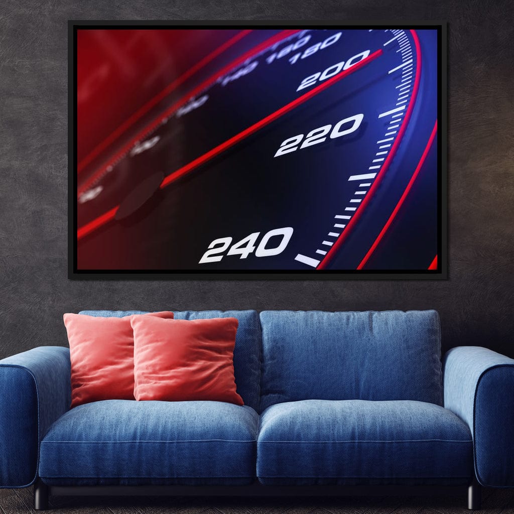 Speedometer Canvas Wall Art