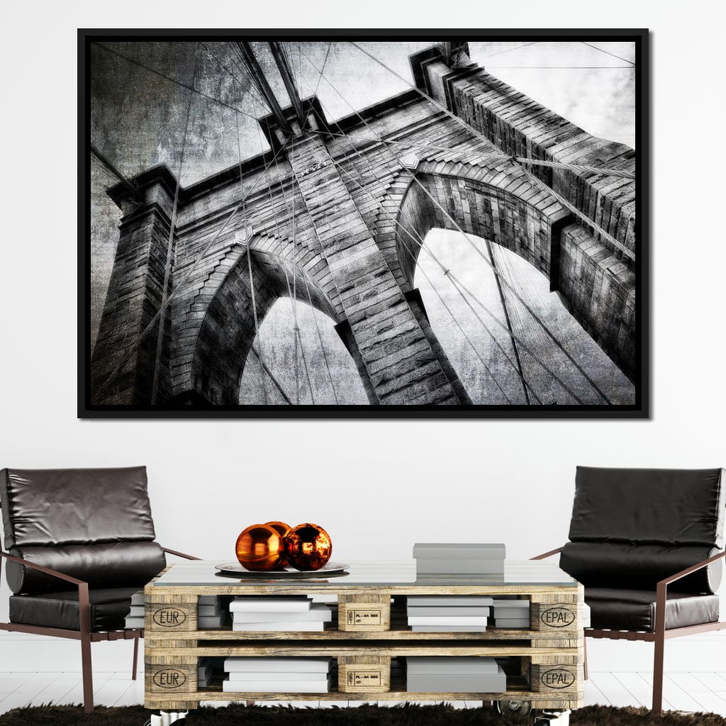 Brooklyn Bridge Arch Canvas Wall Art