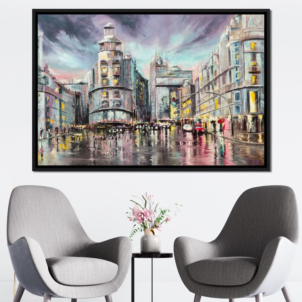 Avenue de Paris Canvas Wall Art
