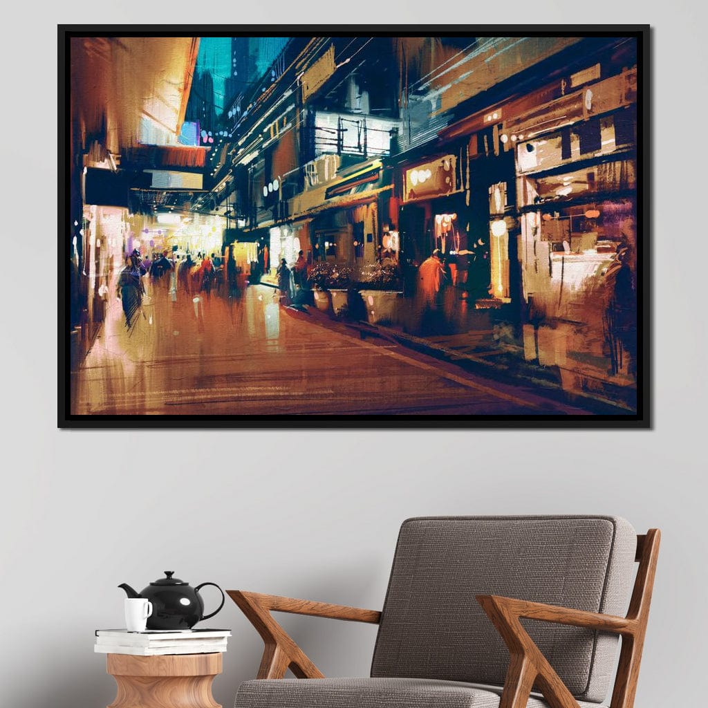 City Market Canvas Wall Art