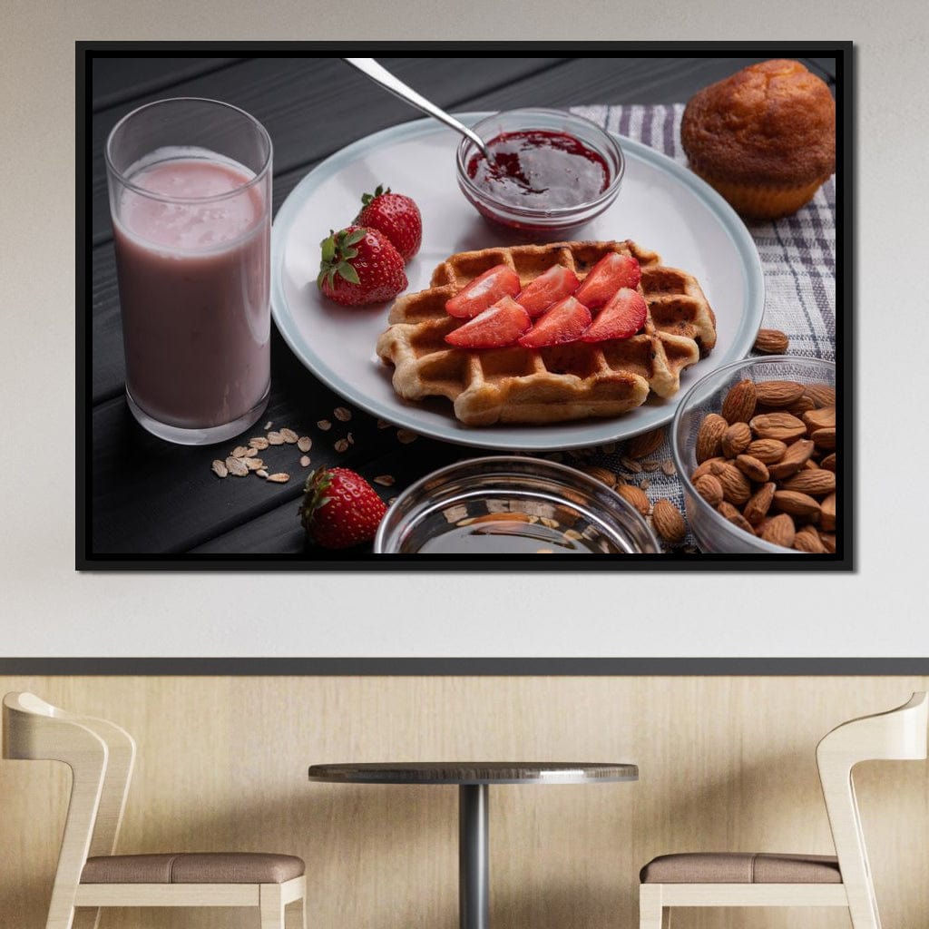 Homemade Waffles Canvas Wall Art