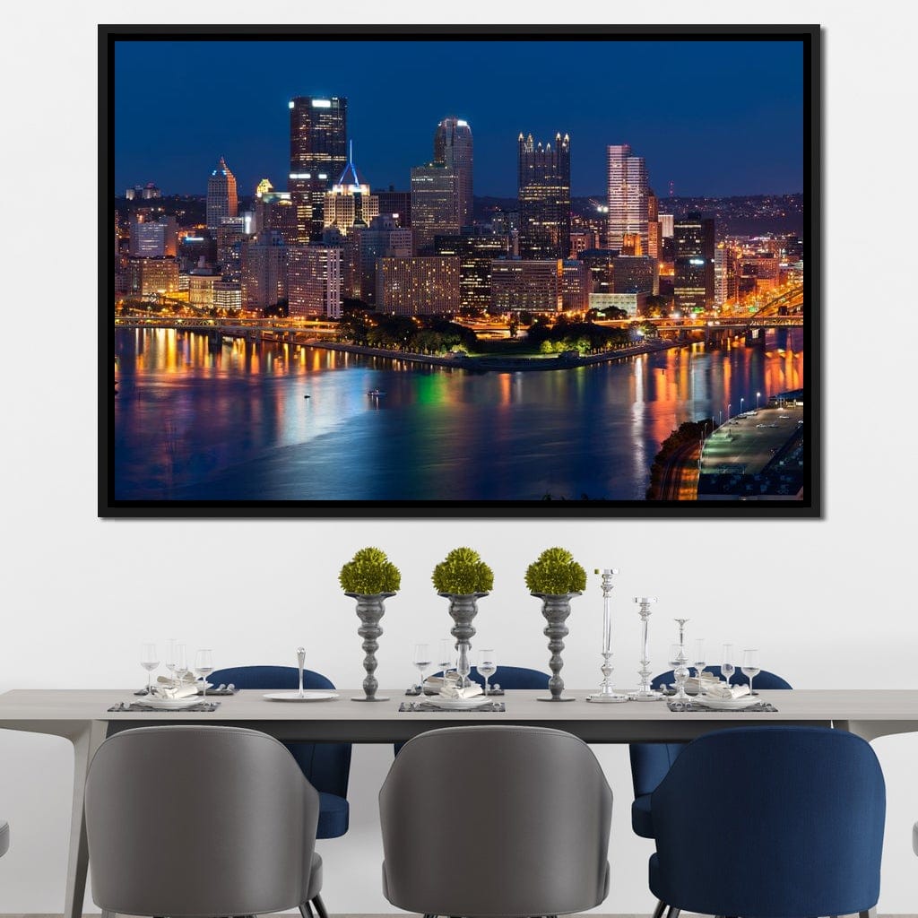 Pittsburgh Skyline Canvas Wall Art
